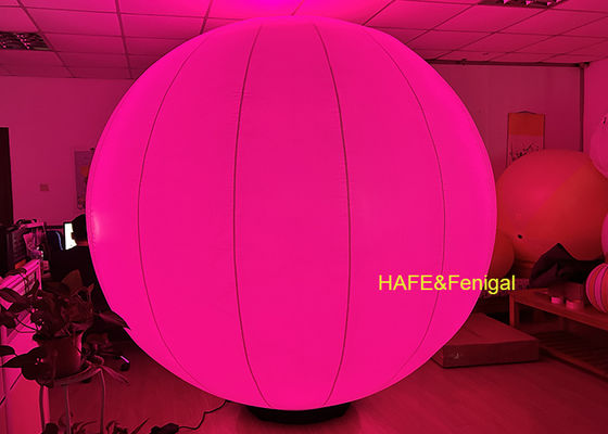 2.2m Round 20W RGB LED Lighting Balloon With Fan Base For Convention Centers