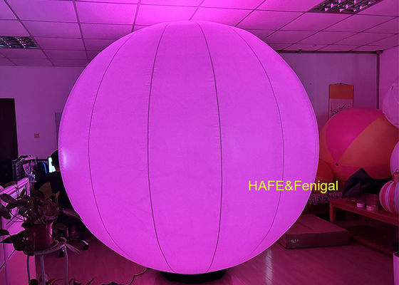 2.2m Round 20W RGB LED Lighting Balloon With Fan Base For Convention Centers