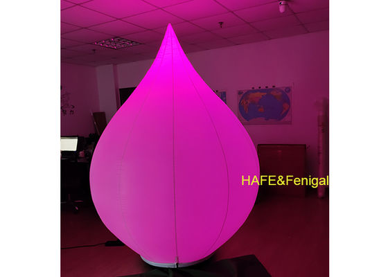 2.3 Meters Tall Lotus Inflatable RGB LED Balloon Light For Exhibition Halls