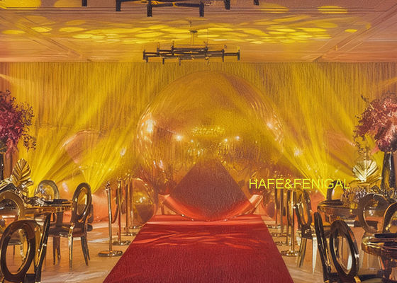 Durable PVC 2-Layer Golden Mirror Balloons For Event Planners And DIY Decorators