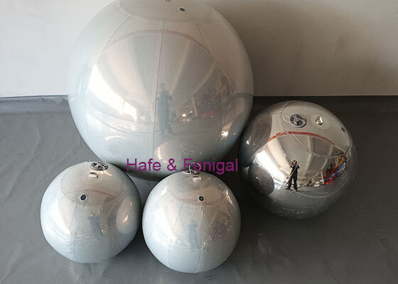 Double-Layer White Inflatable Mirror Balloons: Elevate Your Space with Elegant Ambiance
