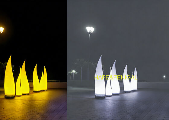 RGB LEDs Iconic Horn Shape Inflatable Light For Dynamic Stage Or Brand Activations