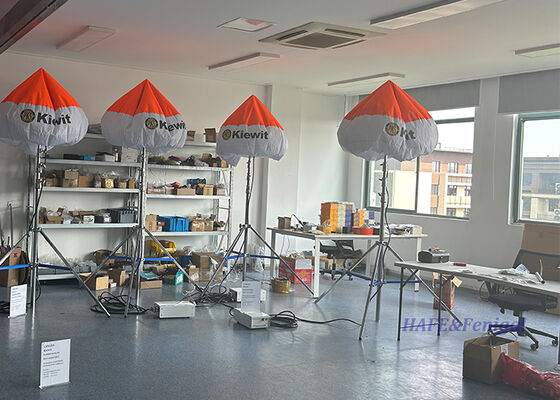 Custom Branding Inflatable Safety Balloon Light with 360-Degree Illumination and Adjustable Height for Construction Sites