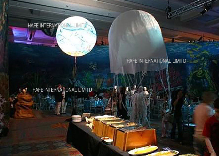 Ciepłe / neutralne białe LED Balloon Luminaid Nadmuchiwane światło Logo reklamowe Dostosowane