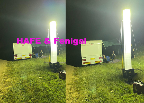 Emergency Light Inflatable Lighting Tower 1000W Metal Halide Battery Rechargeable