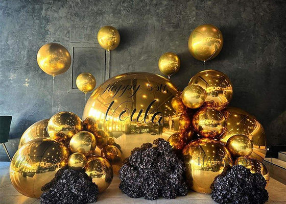 Christmas Party Decoration Giant Shiny Metallic Inflatable Mirror Ball Balloons Big Advertising Inflatables