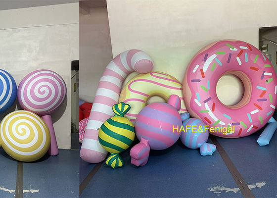 Custom PVC Donut And Candy Balloons For Dessert Shop Grand Opening Or Window Displays