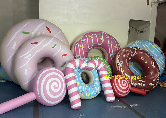 Custom PVC Donut And Candy Balloons For Dessert Shop Grand Opening Or Window Displays