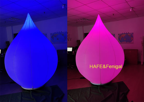2.3 Meters Tall Lotus Inflatable RGB LED Balloon Light For Exhibition Halls