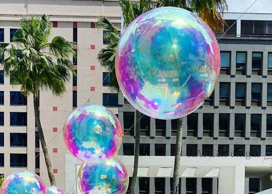 Kolorowy nadmuchiwany balon lustrzany z PVC, dekoracja na imprezy i wydarzenia, możliwość zawieszenia