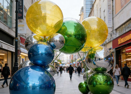 Balony z lustrzanymi balonami do dekoracji wydarzeń, nadające się do wydarzeń kosmicznych i marketingu