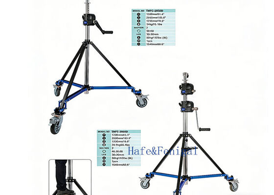TMFE Telescopic & TMFC Fixed Stands: Professional Support up to 80kg Load & 5.1m Height