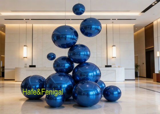 Blue Inflatable Mirror Ball – 3m for Music Festivals & Brand Activations