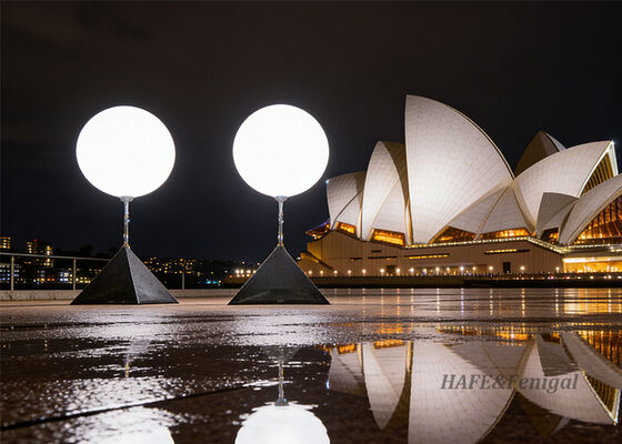 Lampa LED typu balon Pearl 200W, wysokość od 0,9m do 1,6m, odpowiednia do oświetlenia i dekoracji imprez