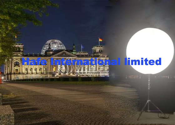 800w Dual White 80000Lm Moon Balloon Light Mounted On Tripod Or Truss