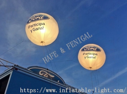 Dekoracje Nadmuchiwany balon świetlny z PVC 2 strony Drukowanie logo
